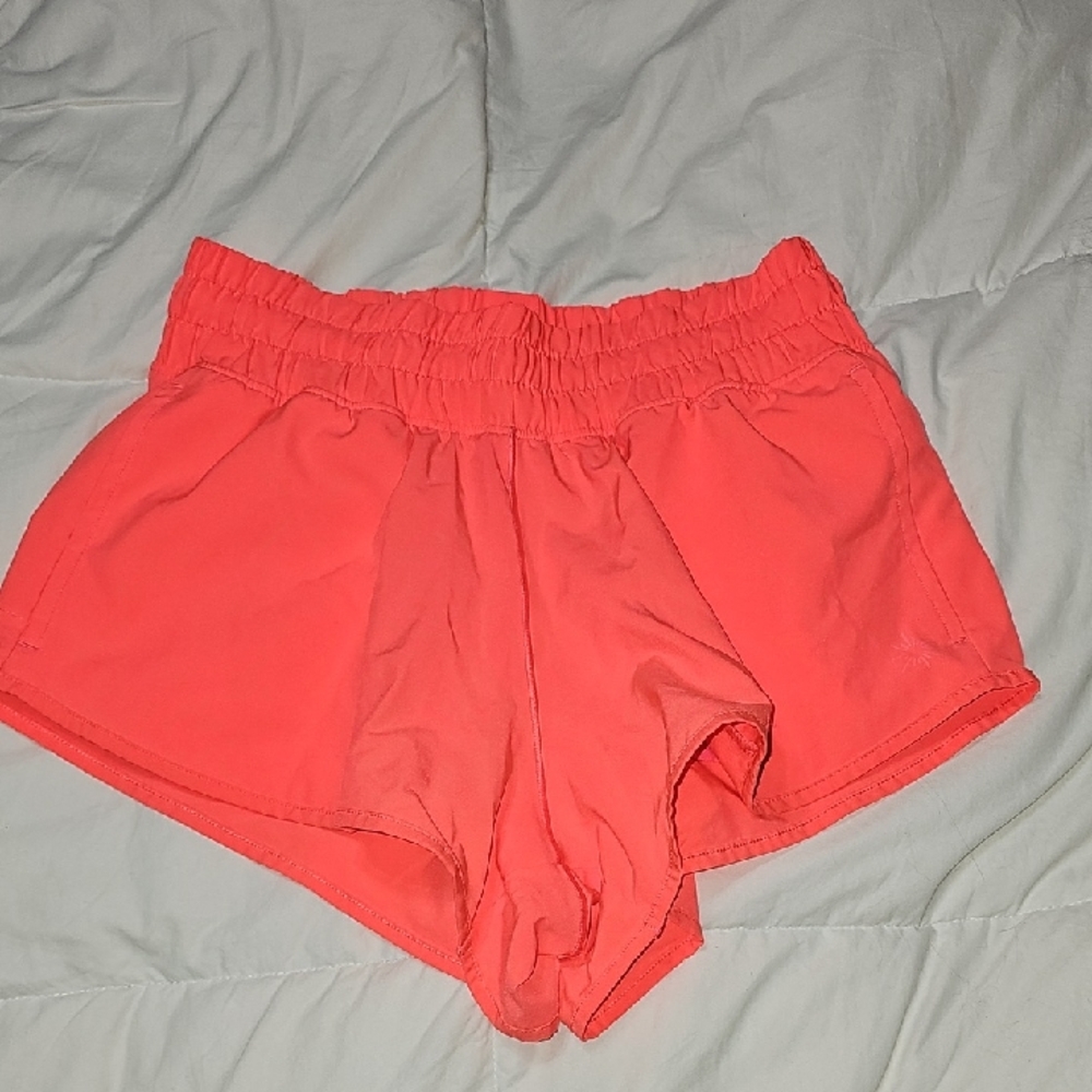 Offline By AERIE, Womens Sz XXS Neon Coral Shorts. Beautiful Color!